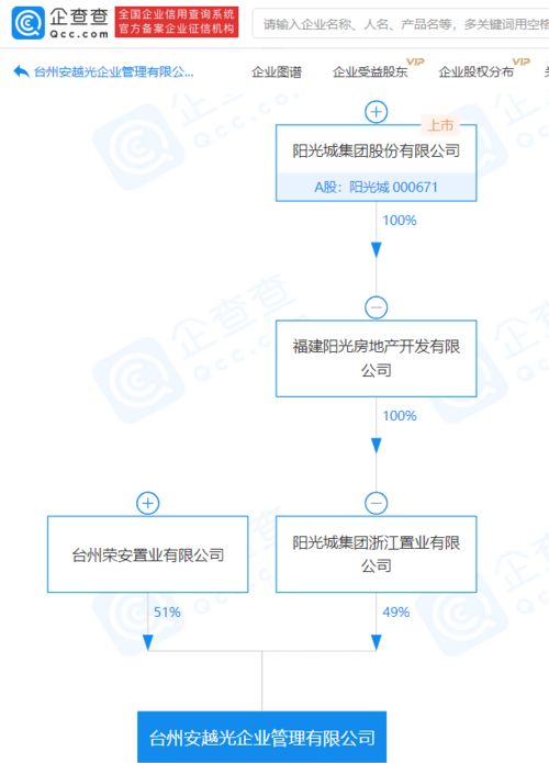 陽光城關聯企業斥資20億元成立新企業管理公司，拓展商業版圖
